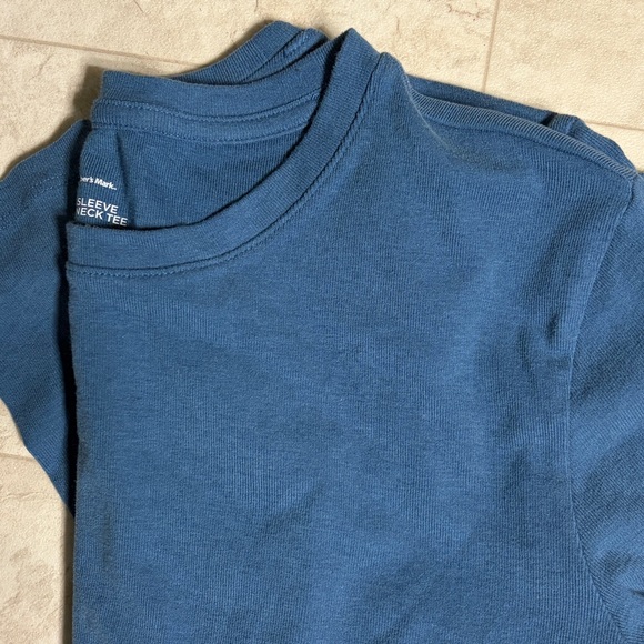 Member's Mark Blue Long Sleeve Crew Neck Basic Shirt New - Picture 5 of 5